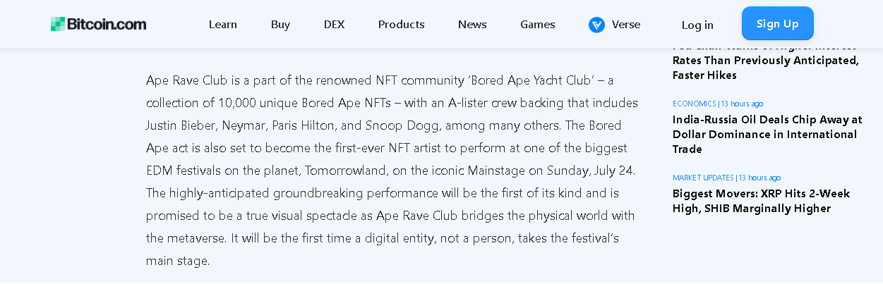 ‘Bored Ape Yacht Club NFT Artist Releases New Single Dance Alone 2