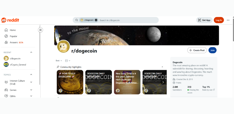 Top 8 Crypto Subreddits You Need To Follow In 2025 7 Dogecoin