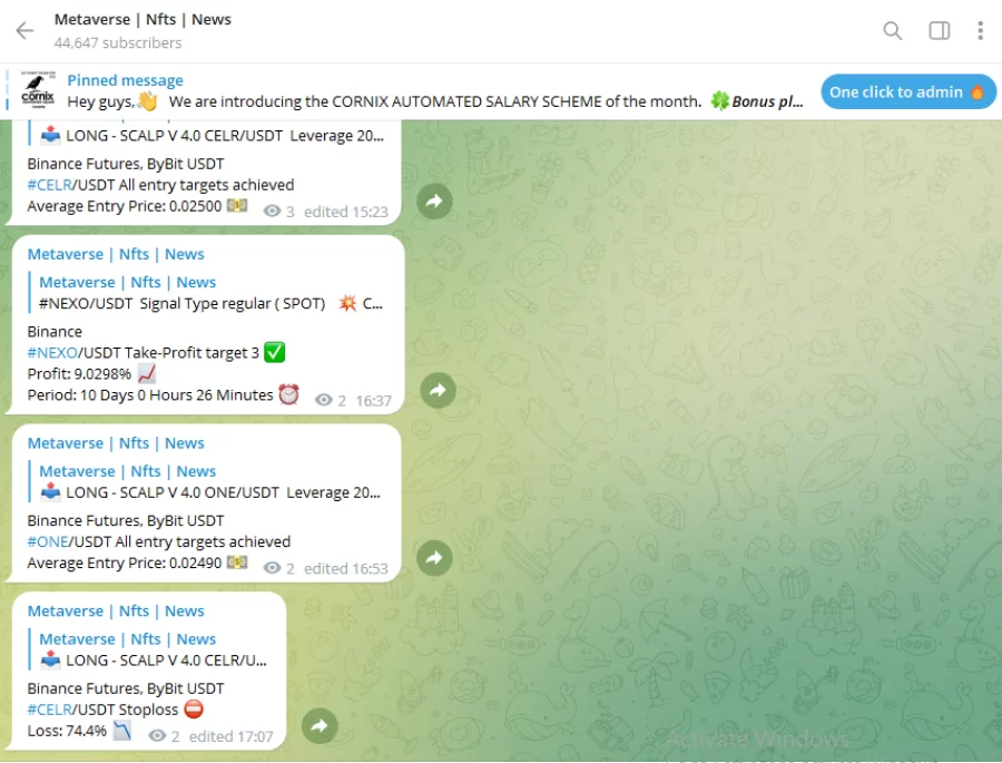 Crypto Telegram Group - Metavers - NFT - News