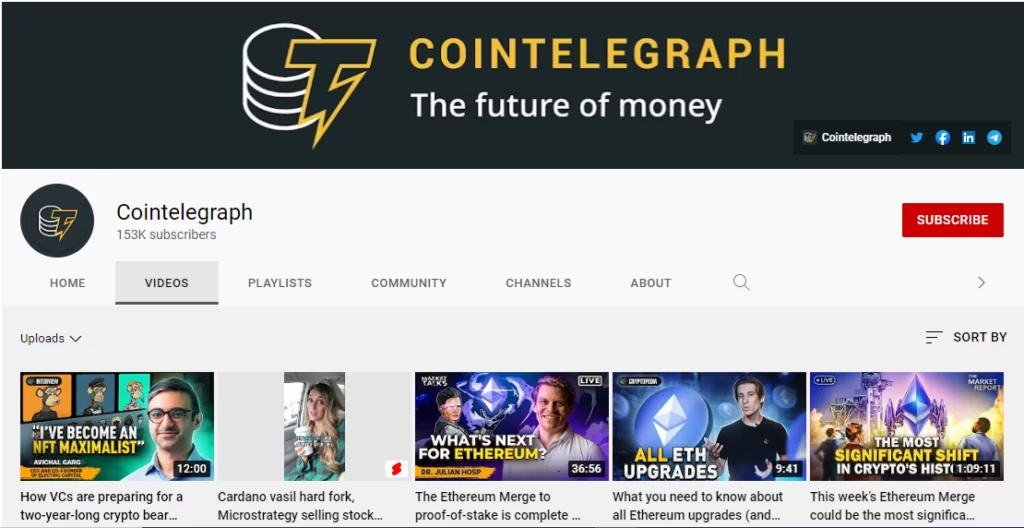 Top 10 best youtube channel for Cryptocurrency